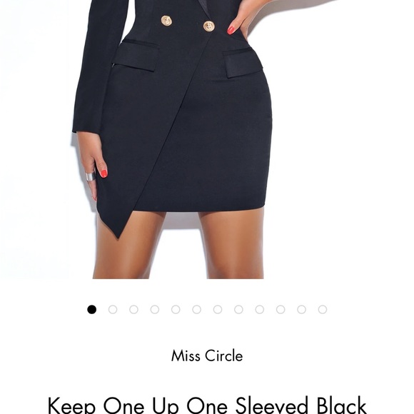 Black Blazer Dress - Picture 2 of 3